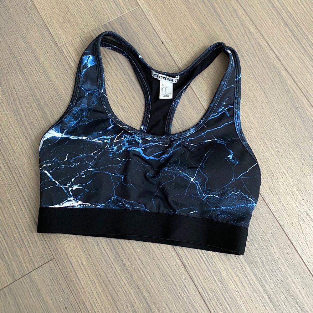 2/$10 Mesh Back Galaxy Design Sports Bra SzS